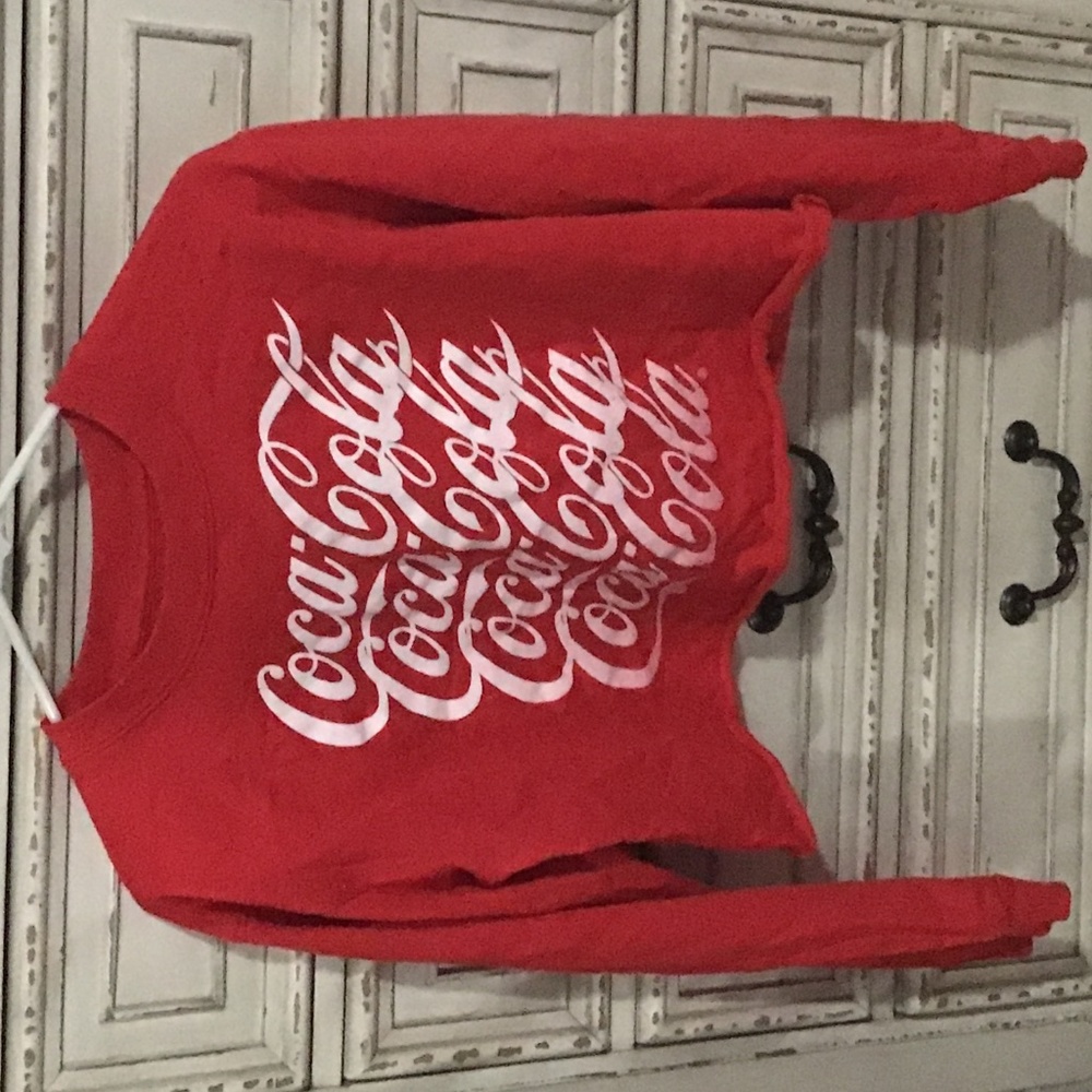 Coca Cola cropped sweatshirt